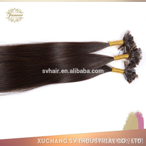 high Quality Good Feedback Virgin Remy European pre-bonded flat tip Human remy hair extension